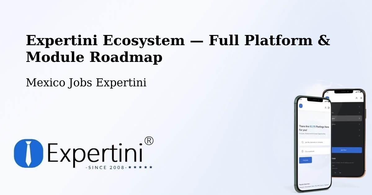 Expertini Ecosystem — Full Platform & Module Roadmap – Macapule